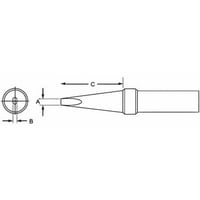 Weller PL153 TIP,CHISEL PLATED.07 Black Apex Tool Group Weller PL153 TIP,CHISEL PLATED.07 Black Apex Tool Group